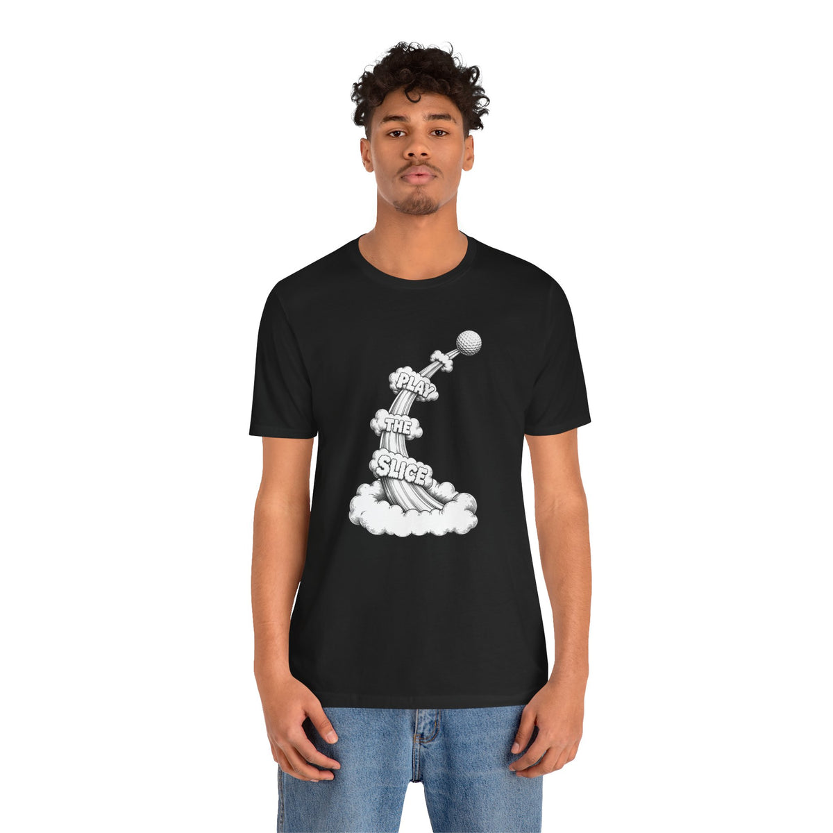 "Play The Slice" Golf Tee