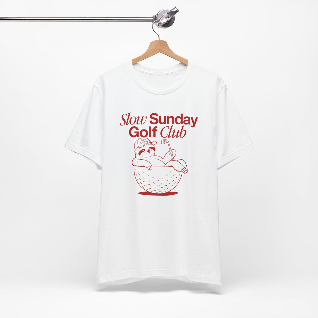 "Slow Sunday Golf" Club Tee
