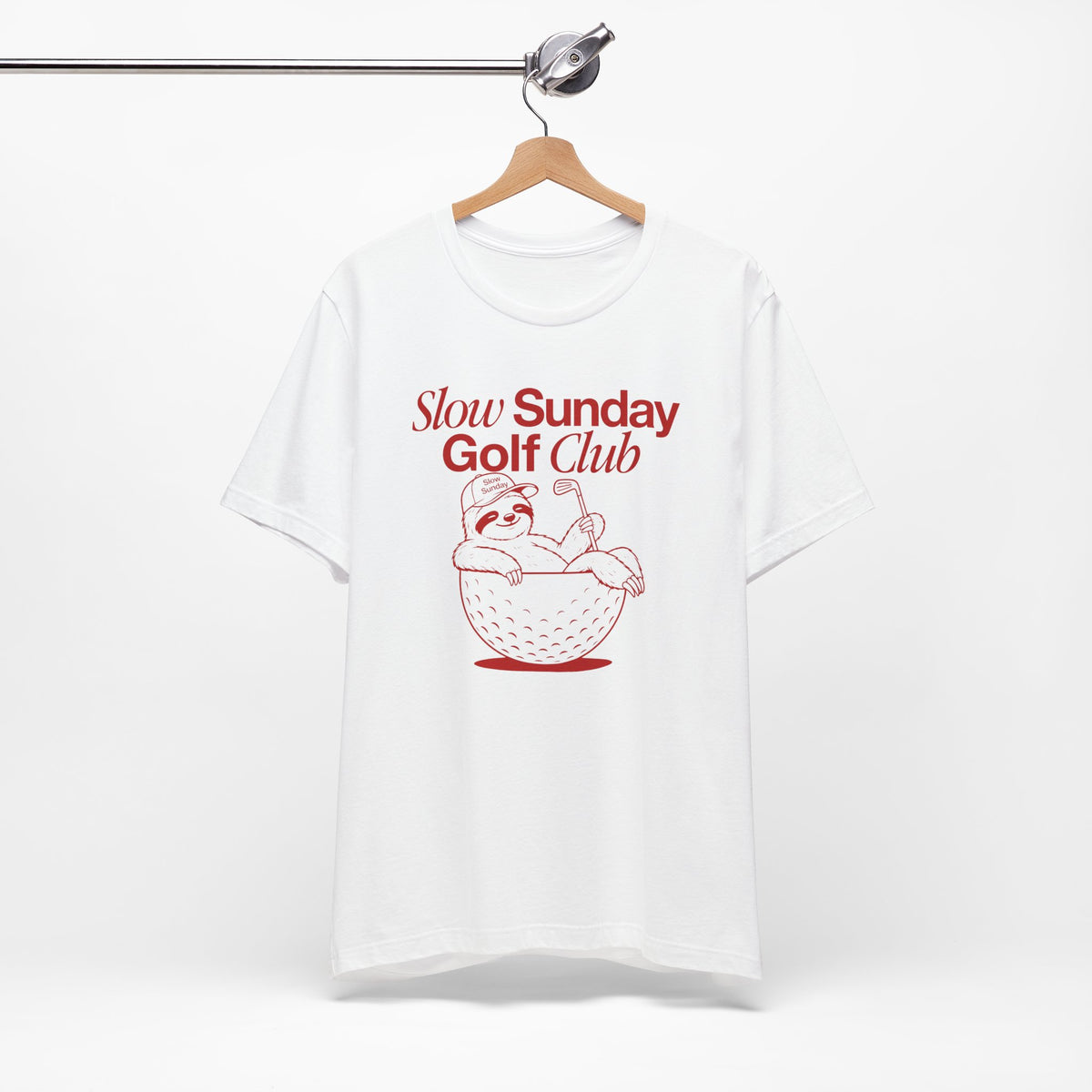"Slow Sunday Golf" Club Tee