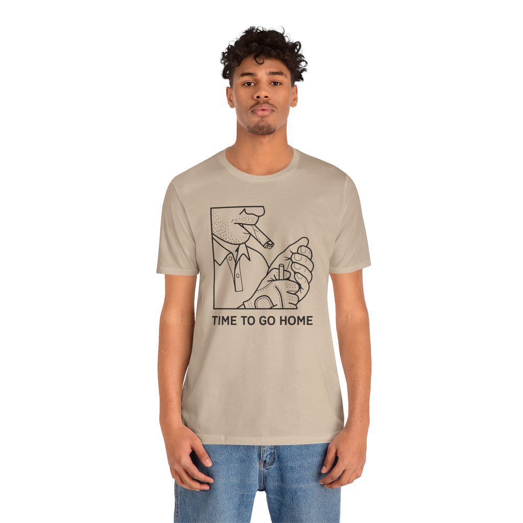 "Time To Go Home" Golf Tee