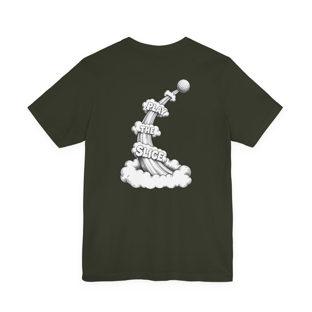 "Play The Slice" Golf Tee