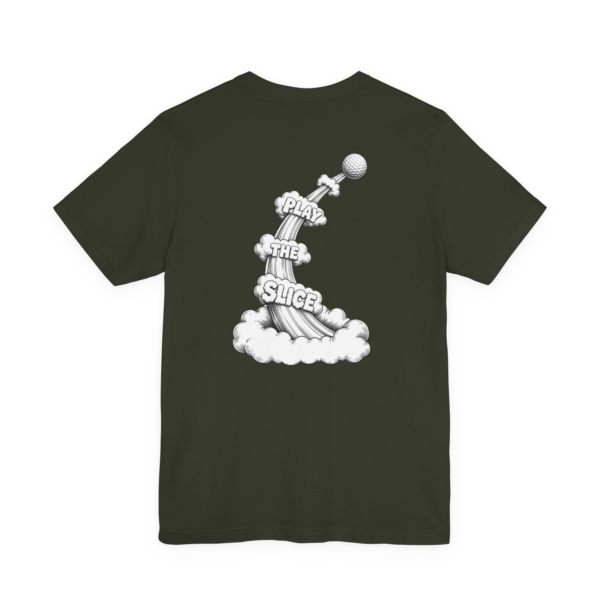 "Play The Slice" Golf Tee