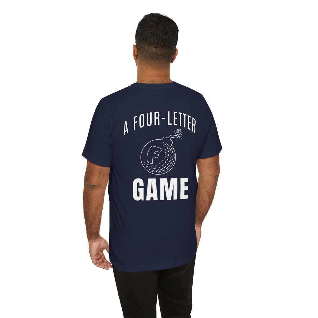 "Four Letter Game" Golf Tee