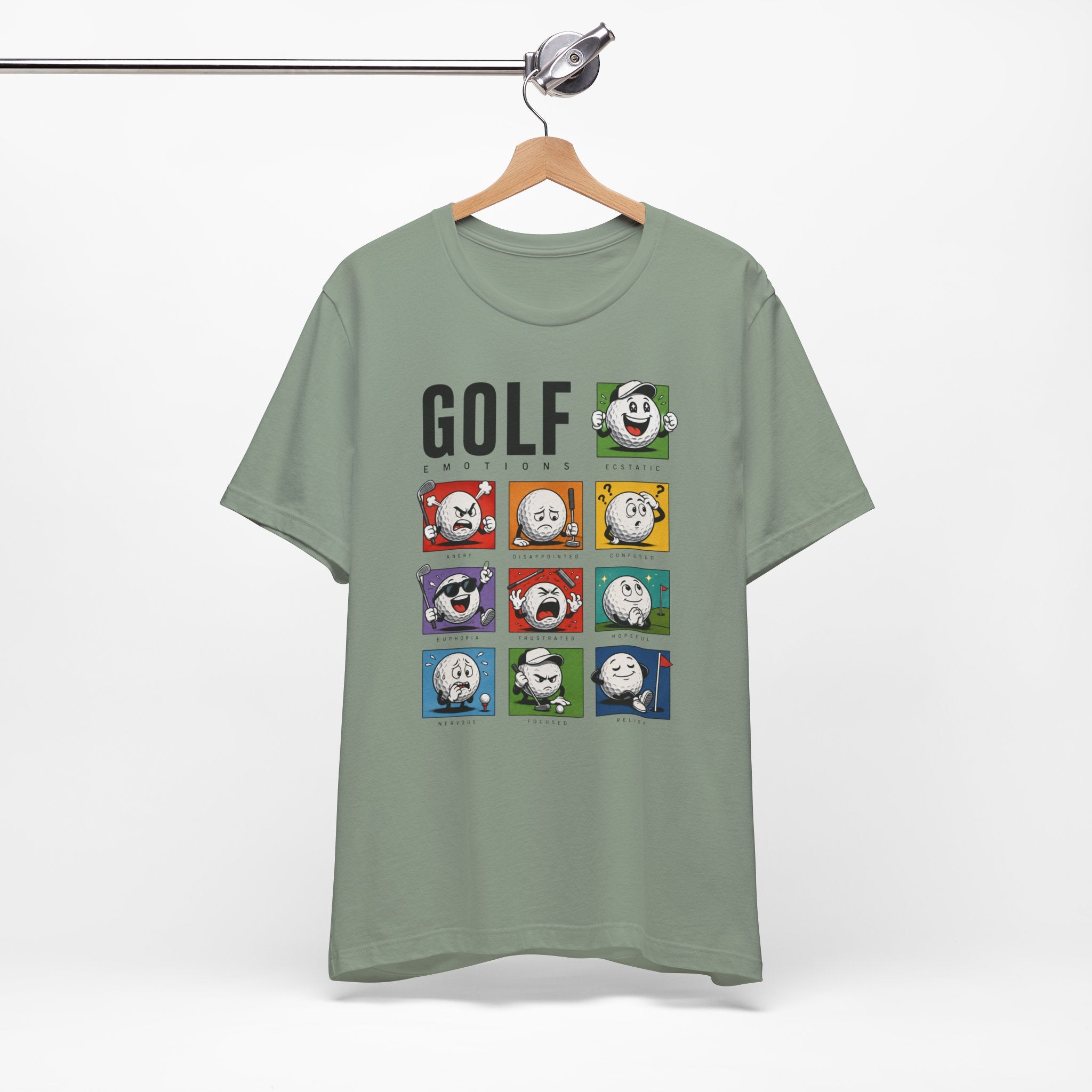 The "Many Moods Of Golf" Tee