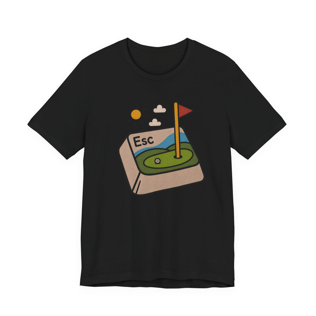 The "Golf Escape Button" Tee