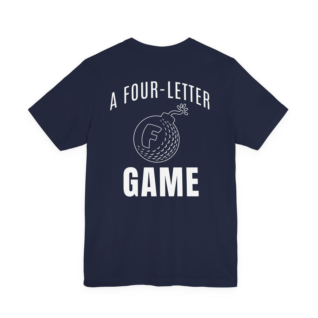 "Four Letter Game" Golf Tee