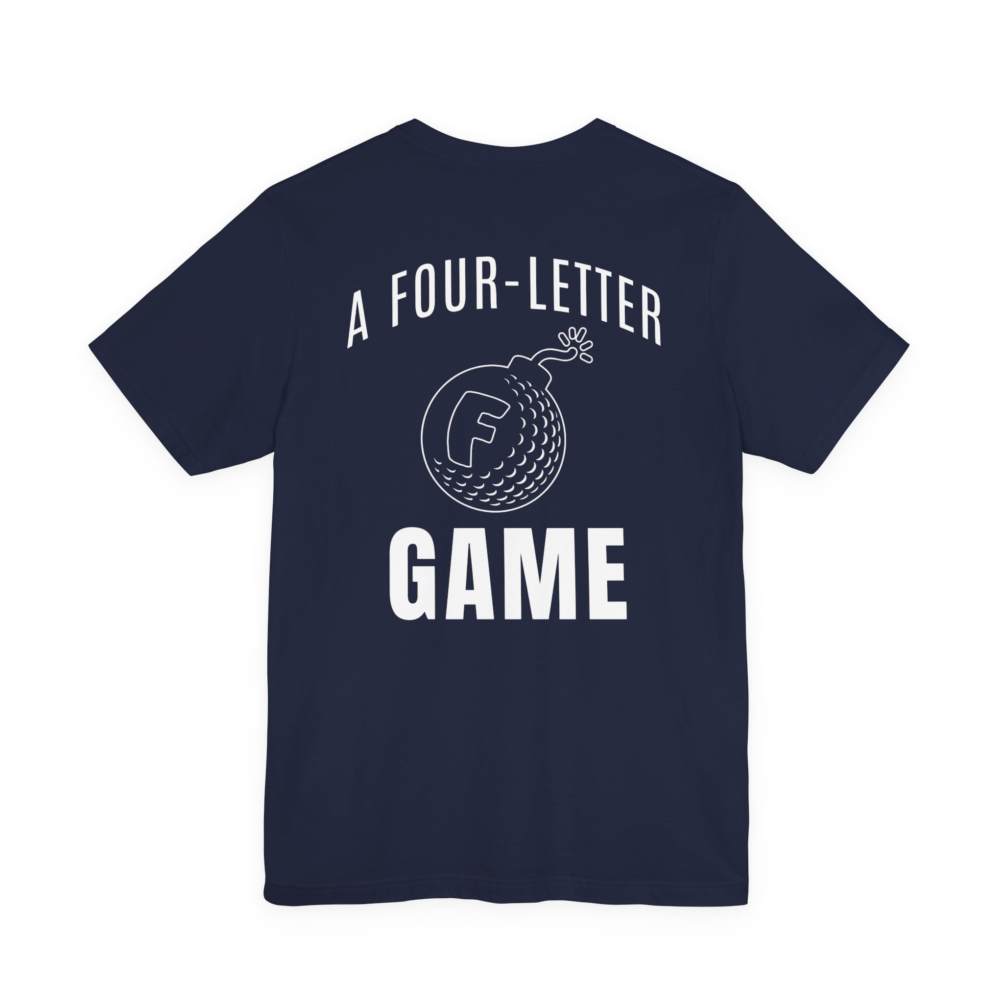 "Four Letter Game" Golf Tee