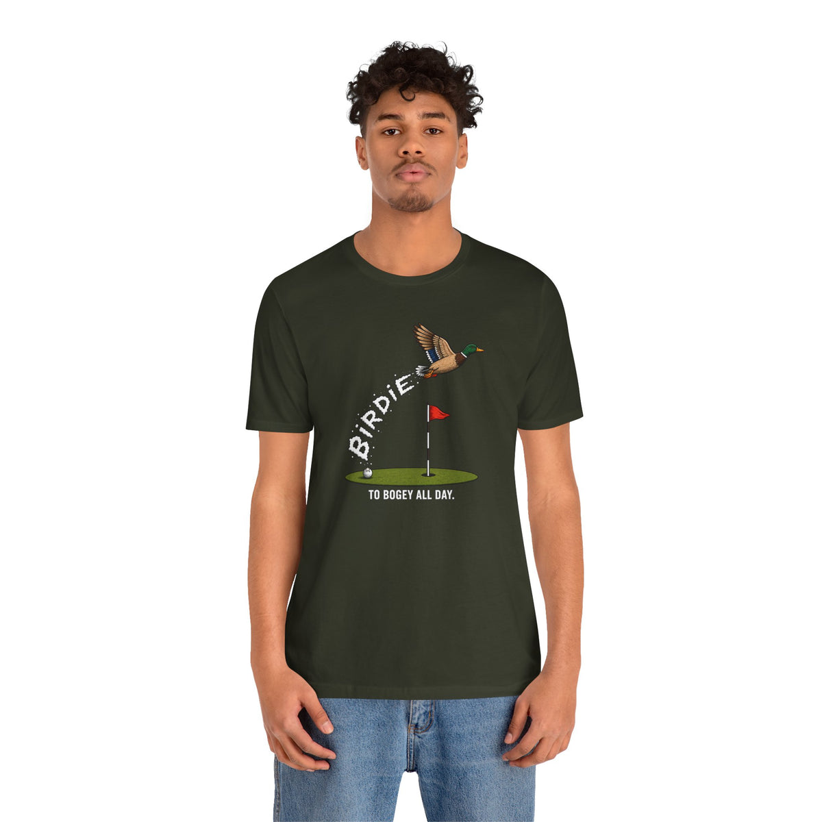 "Birdie To Bogey" Golf Tee