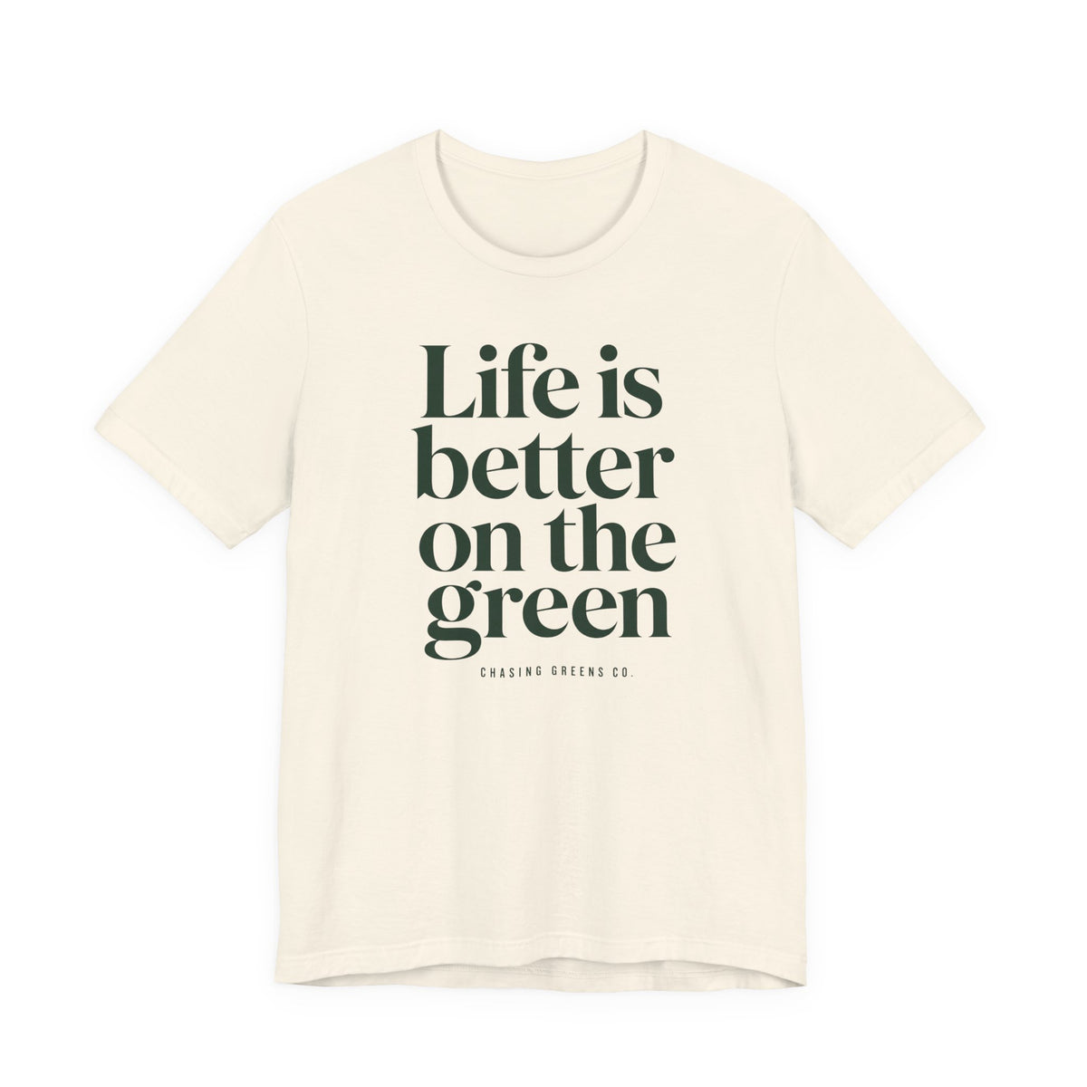 "Better On Greens" Golf Tee