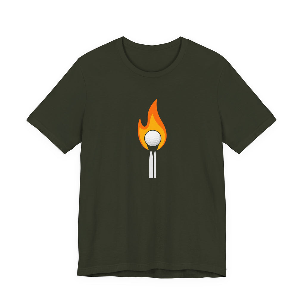 "Playing With Fire" Golf Tee