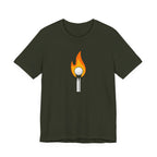 "Playing With Fire" Golf Tee