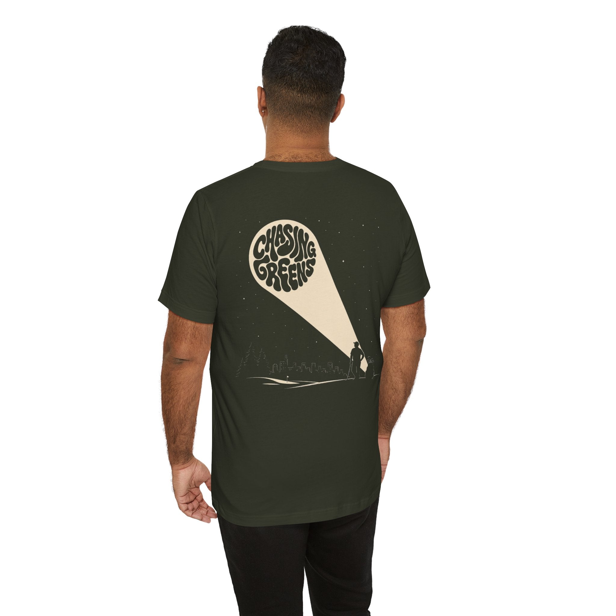 "Chasing Greens" Golf Tee