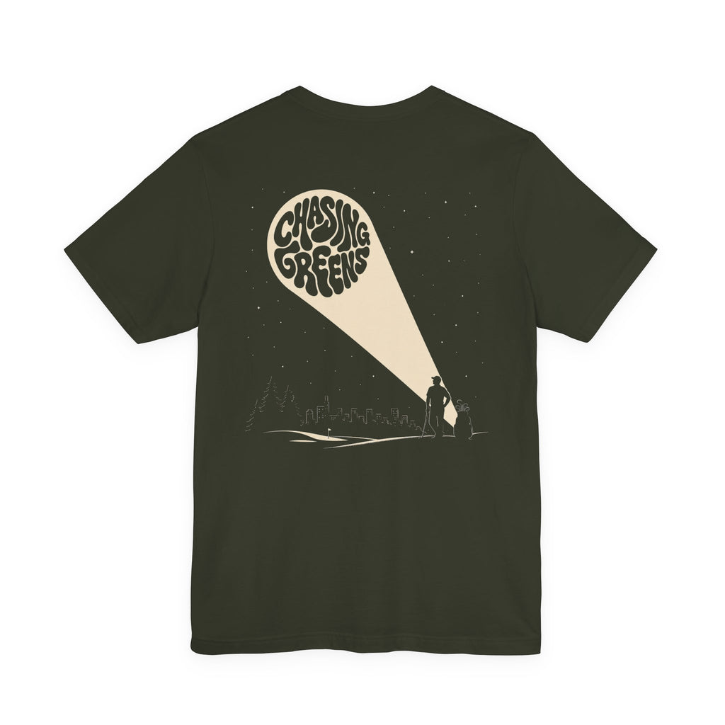 "Chasing Greens" Golf Tee
