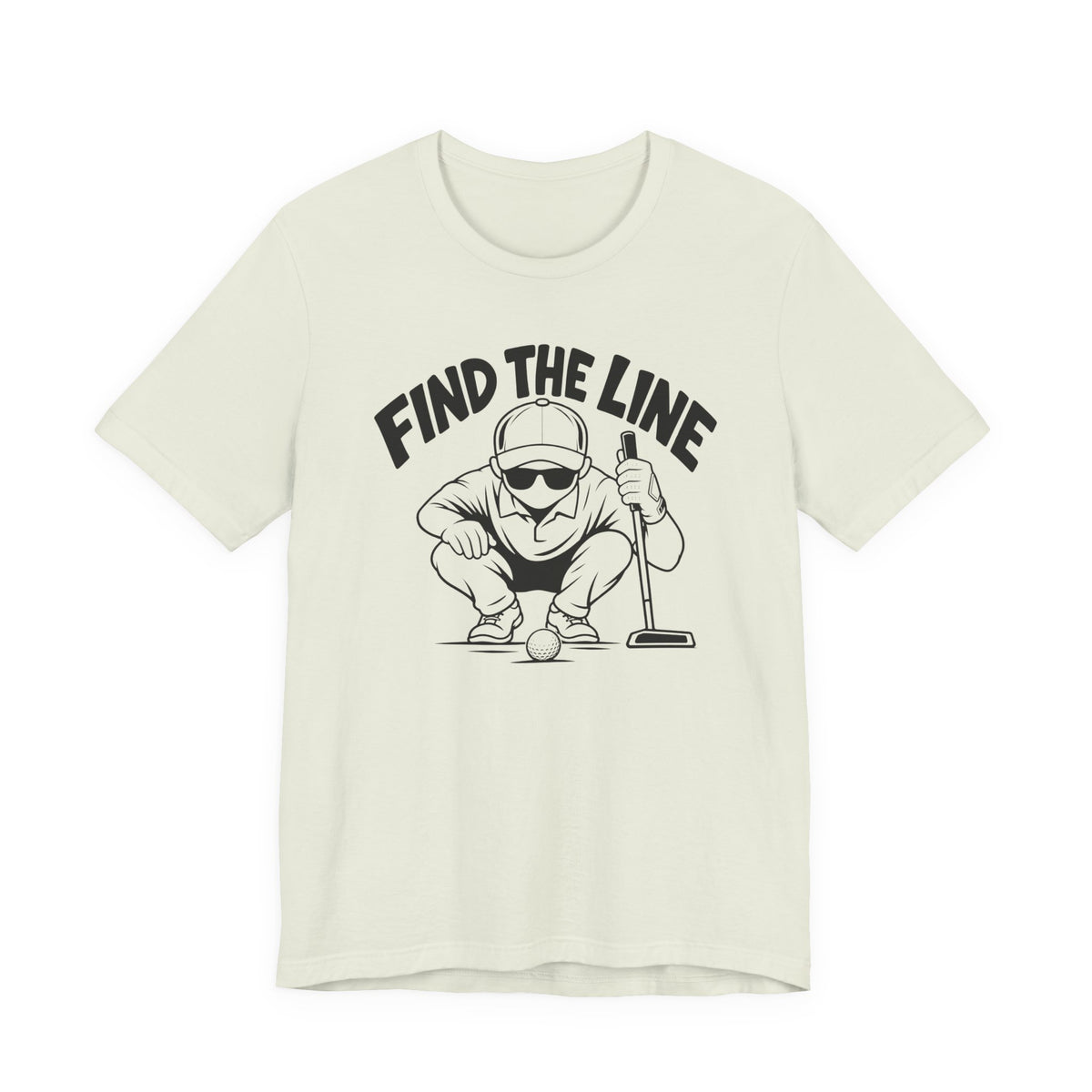 "Find The Line" Golf Tee
