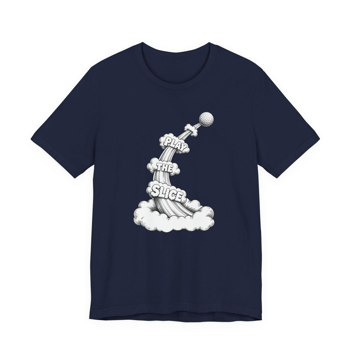 "Play The Slice" Golf Tee