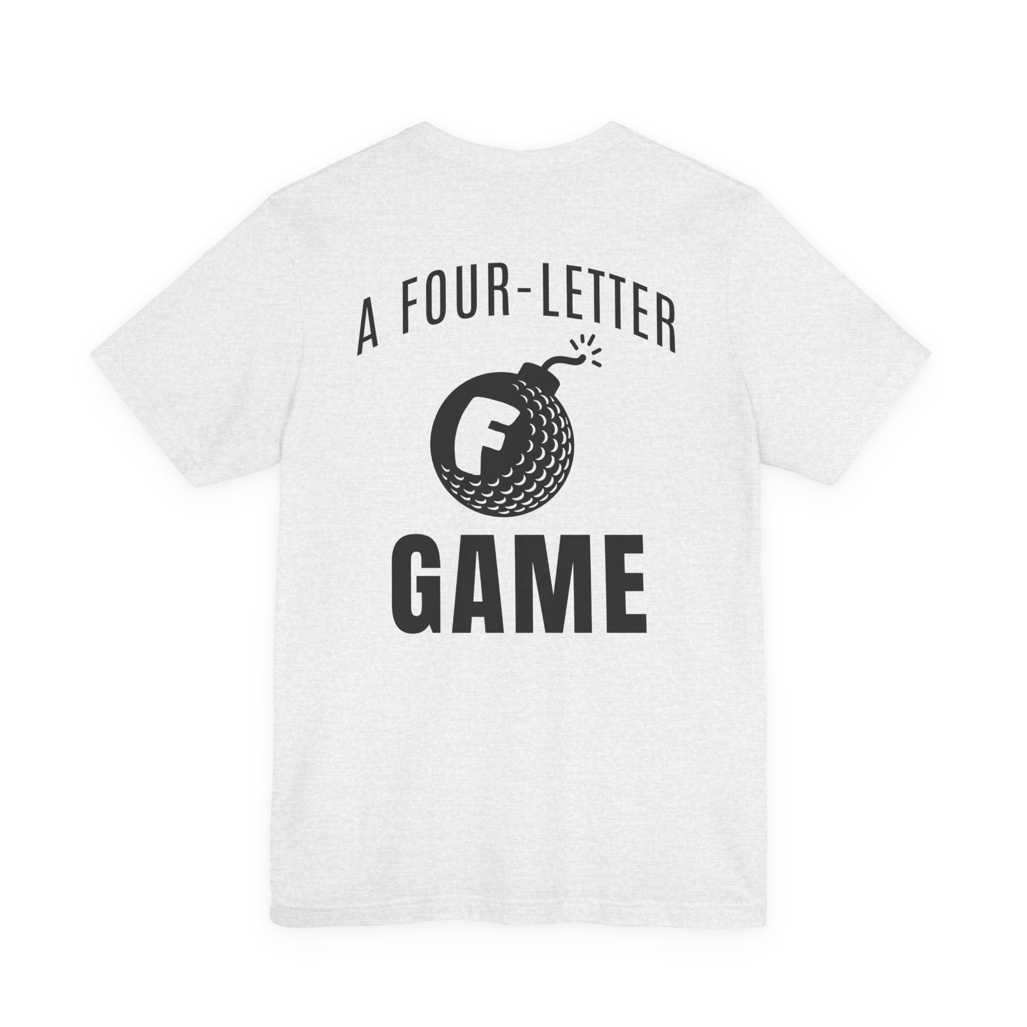 "Four Letter Game" Golf Tee