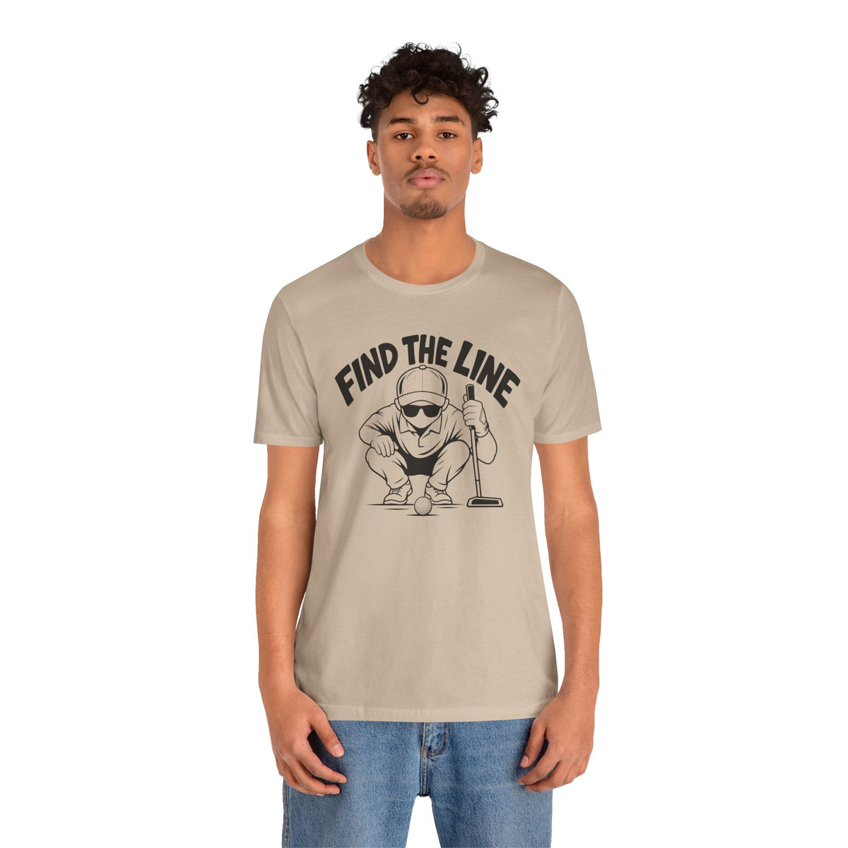"Find The Line" Golf Tee