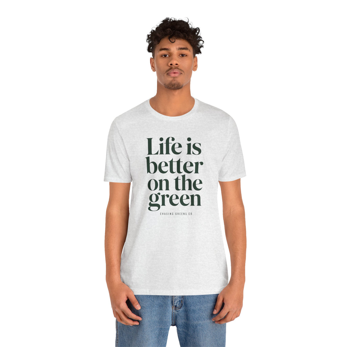 "Better On Greens" Golf Tee