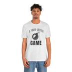 "Four Letter Game" Golf Tee