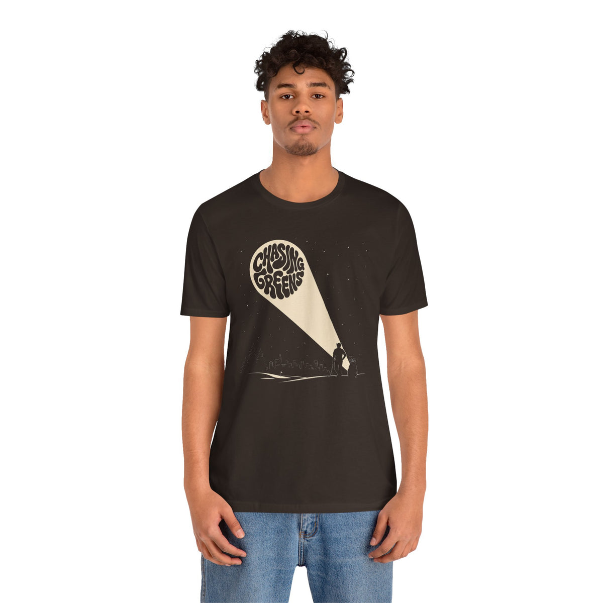 "Chasing Greens" Golf Tee