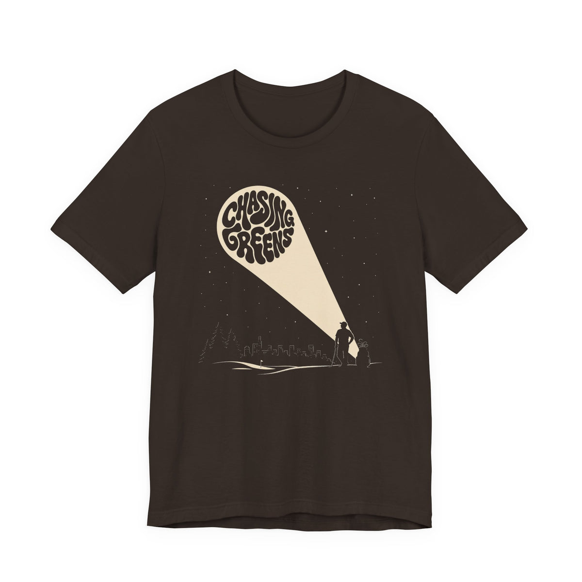 "Chasing Greens" Golf Tee