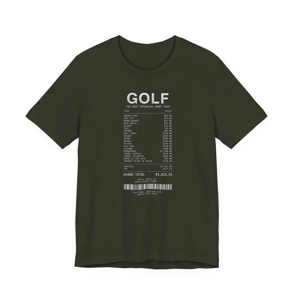 "Price To Play" Golf Tee