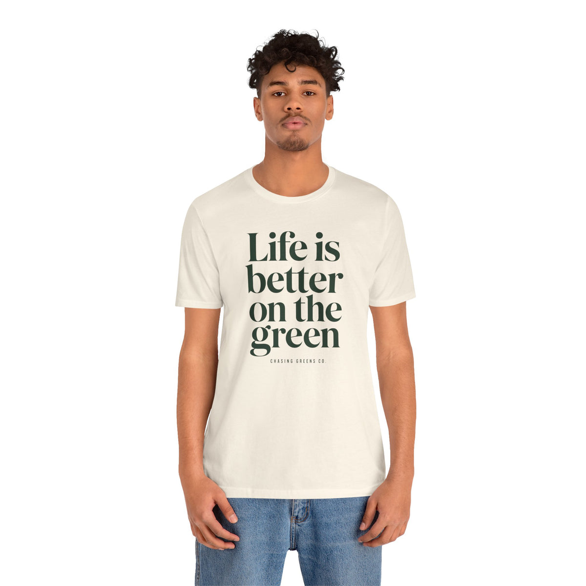 "Better On Greens" Golf Tee