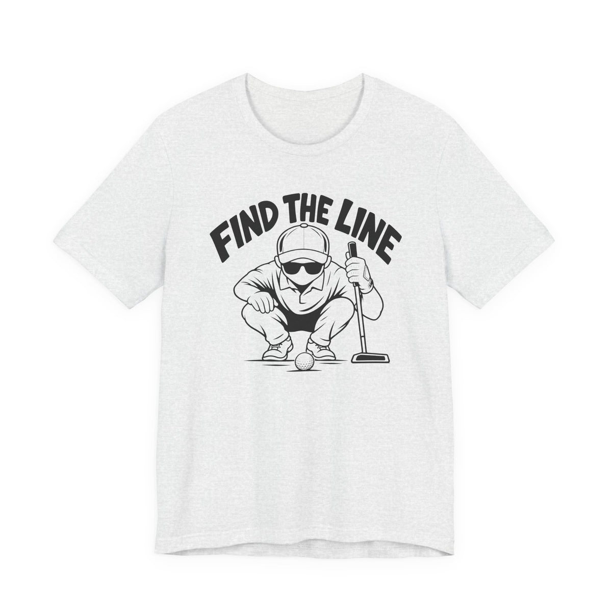 "Find The Line" Golf Tee