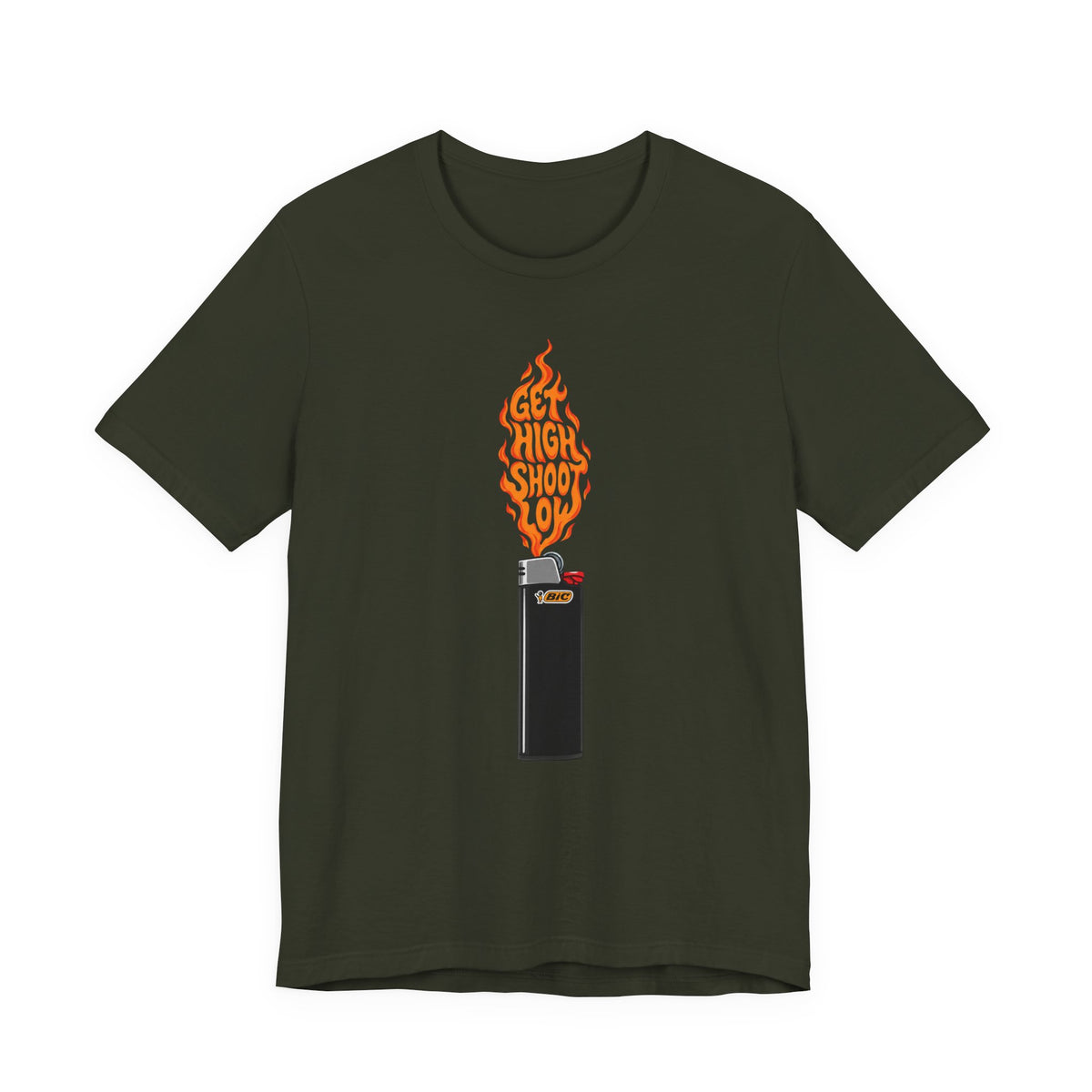 "Get High Shoot Low" Golf Tee