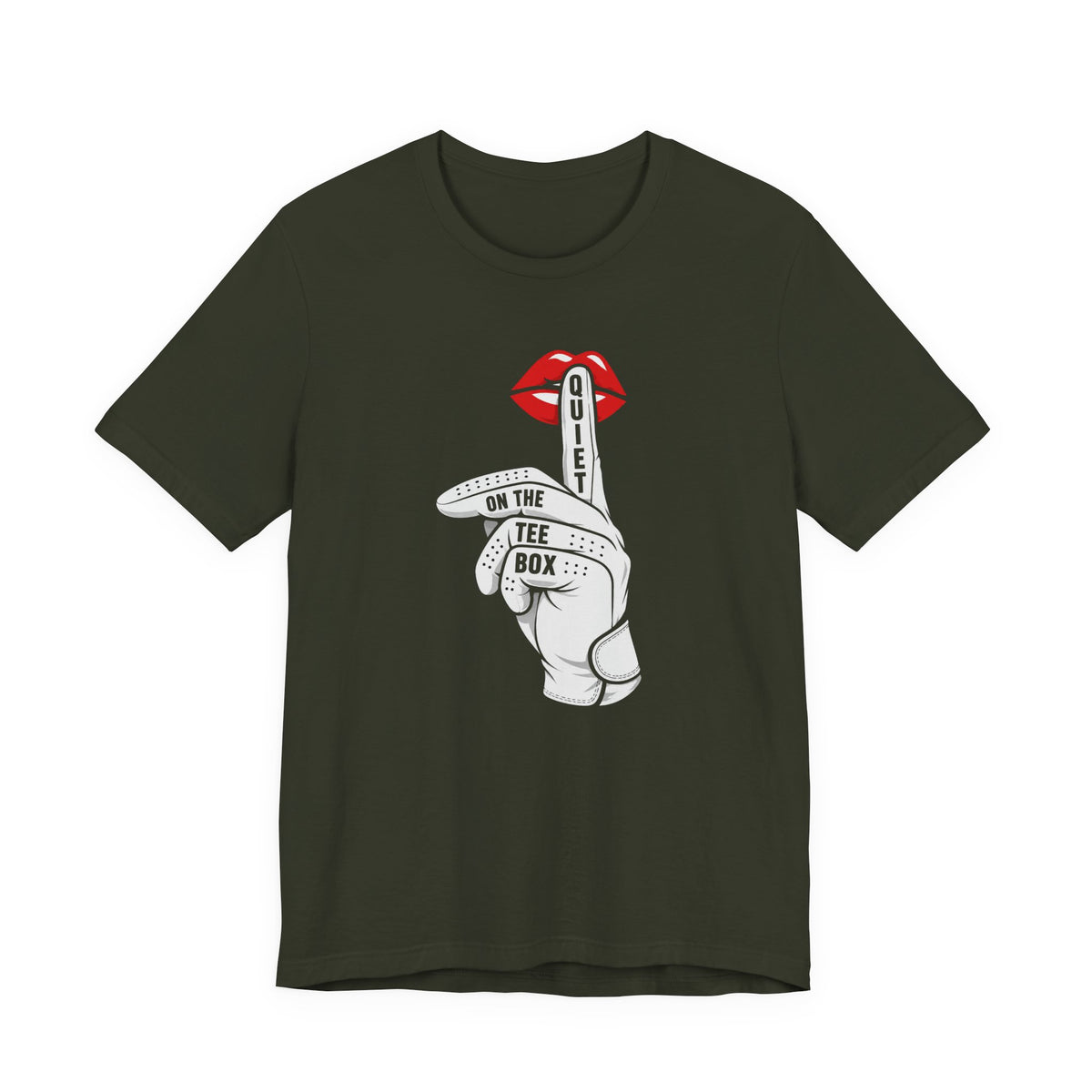 "Quiet On The Tee" Golf Tee