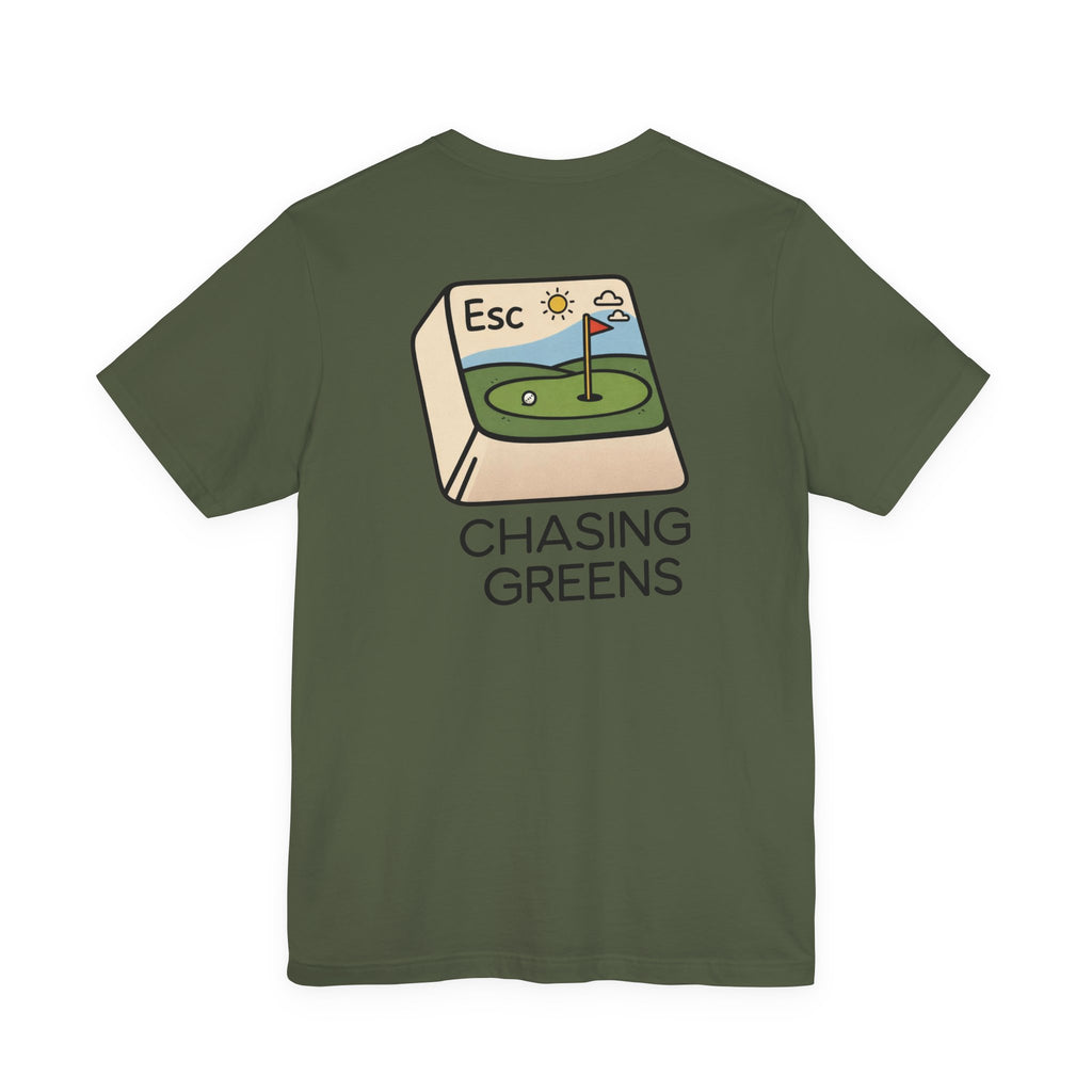 The "Escape Golfer" Tee