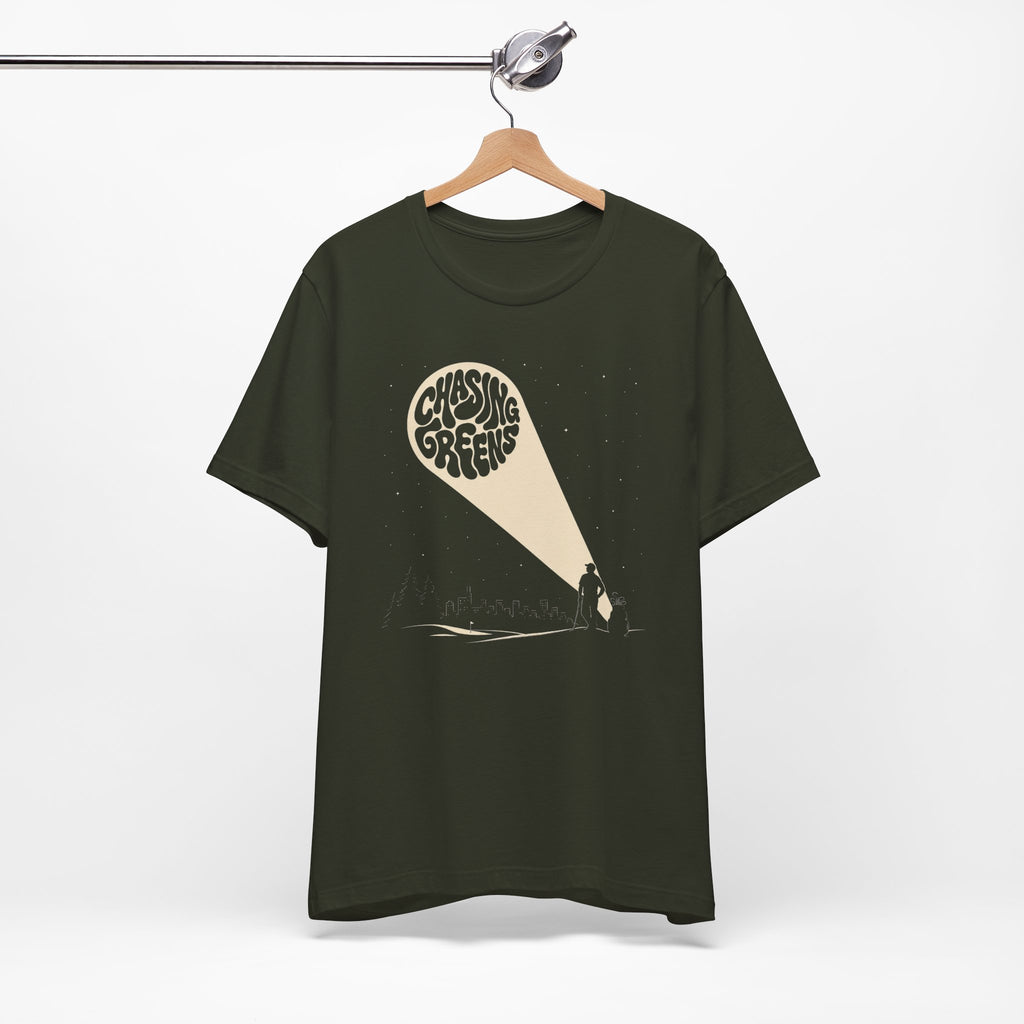"Chasing Greens" Golf Tee