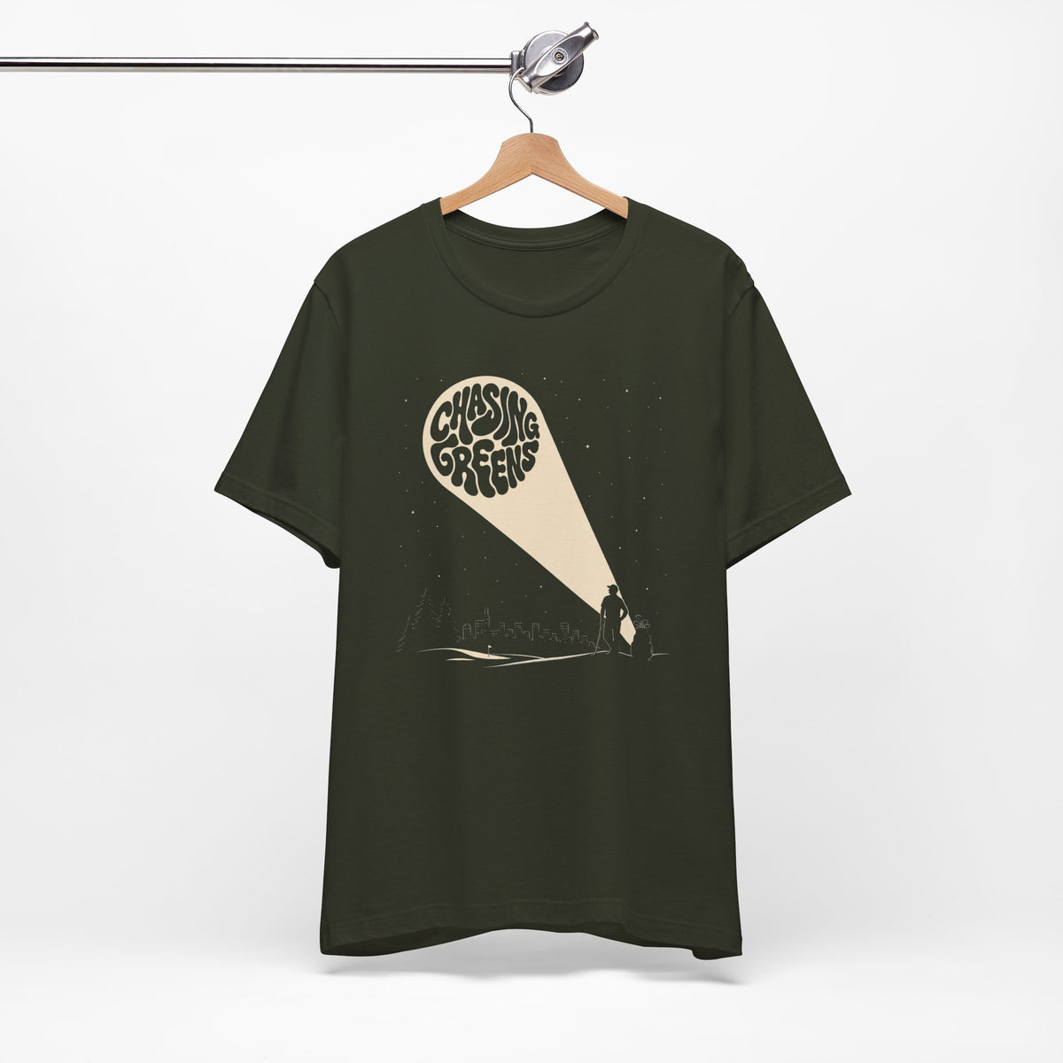 "Chasing Greens" Golf Tee