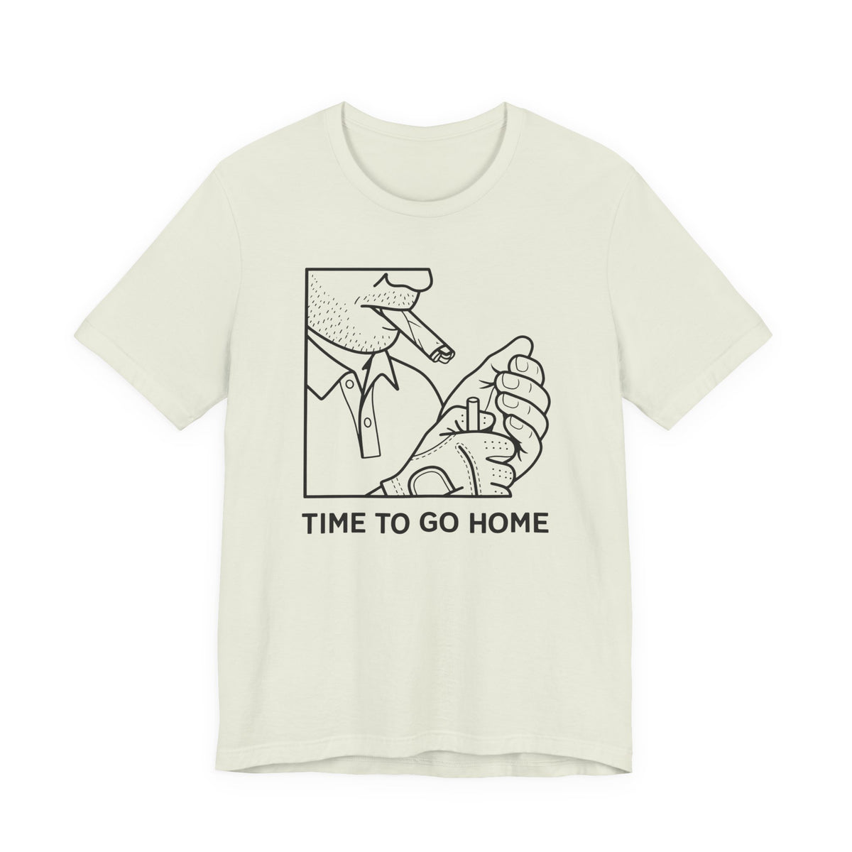 "Time To Go Home" Golf Tee
