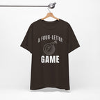 "Four Letter Game" Golf Tee