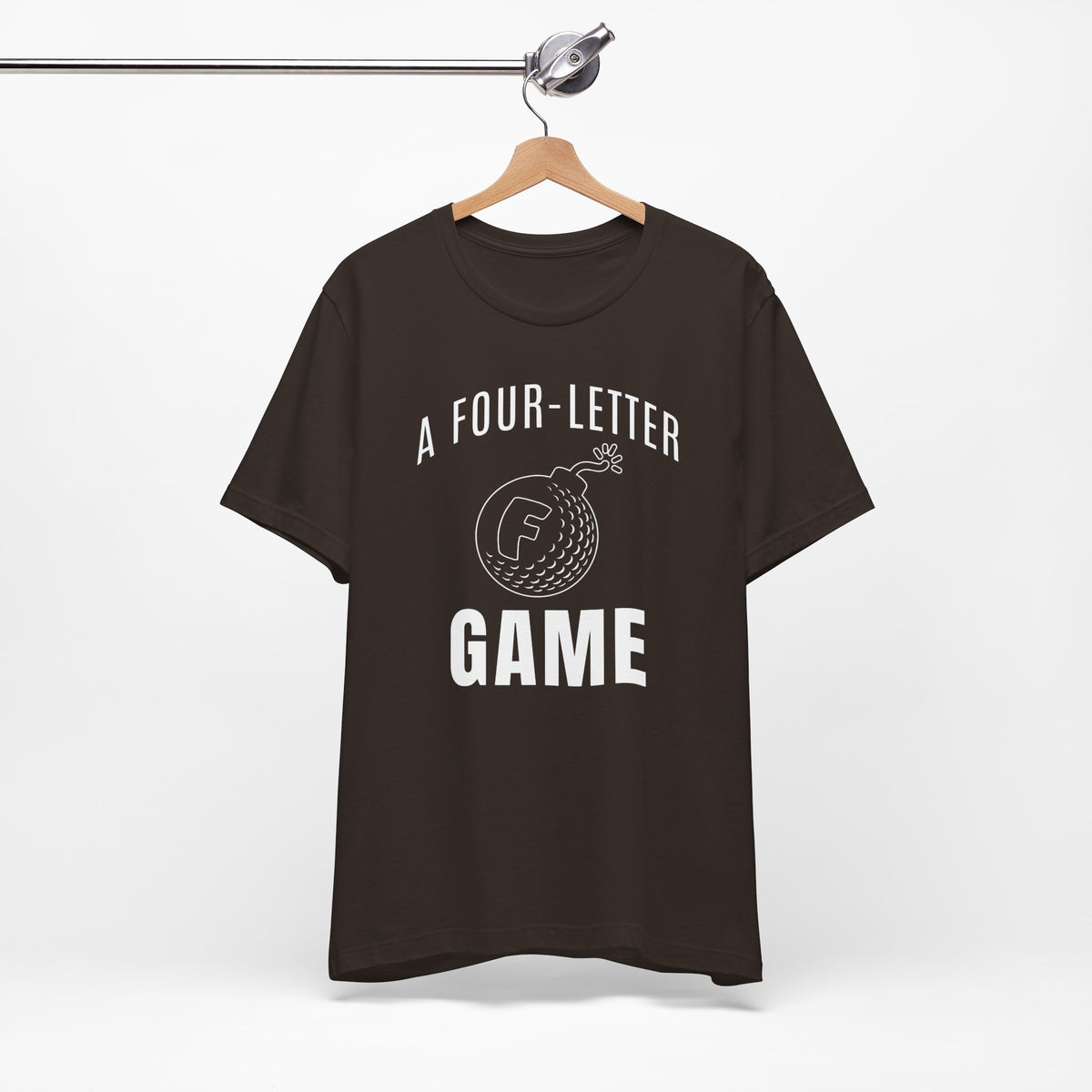 "Four Letter Game" Golf Tee