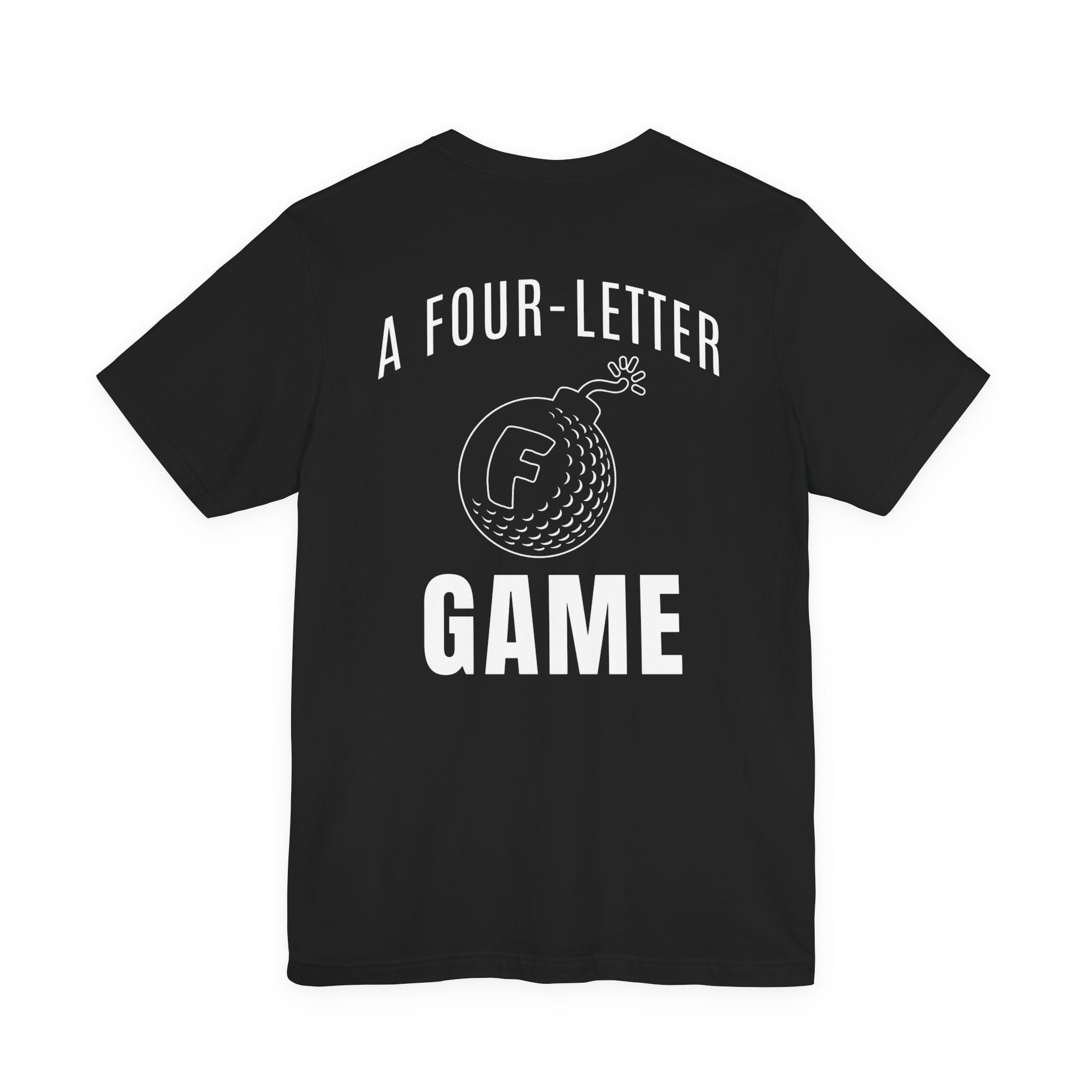 "Four Letter Game" Golf Tee