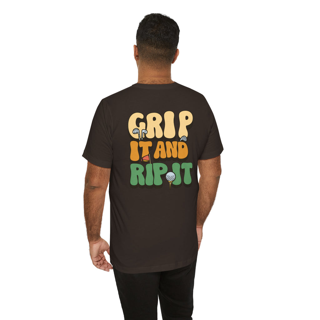 "Grip and Rip It Golfer" Tee