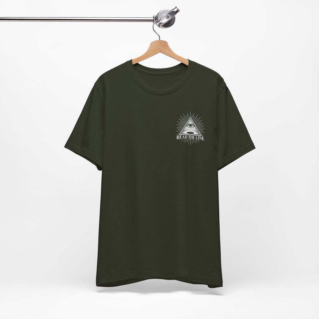 "Read The Line" Chest Tee