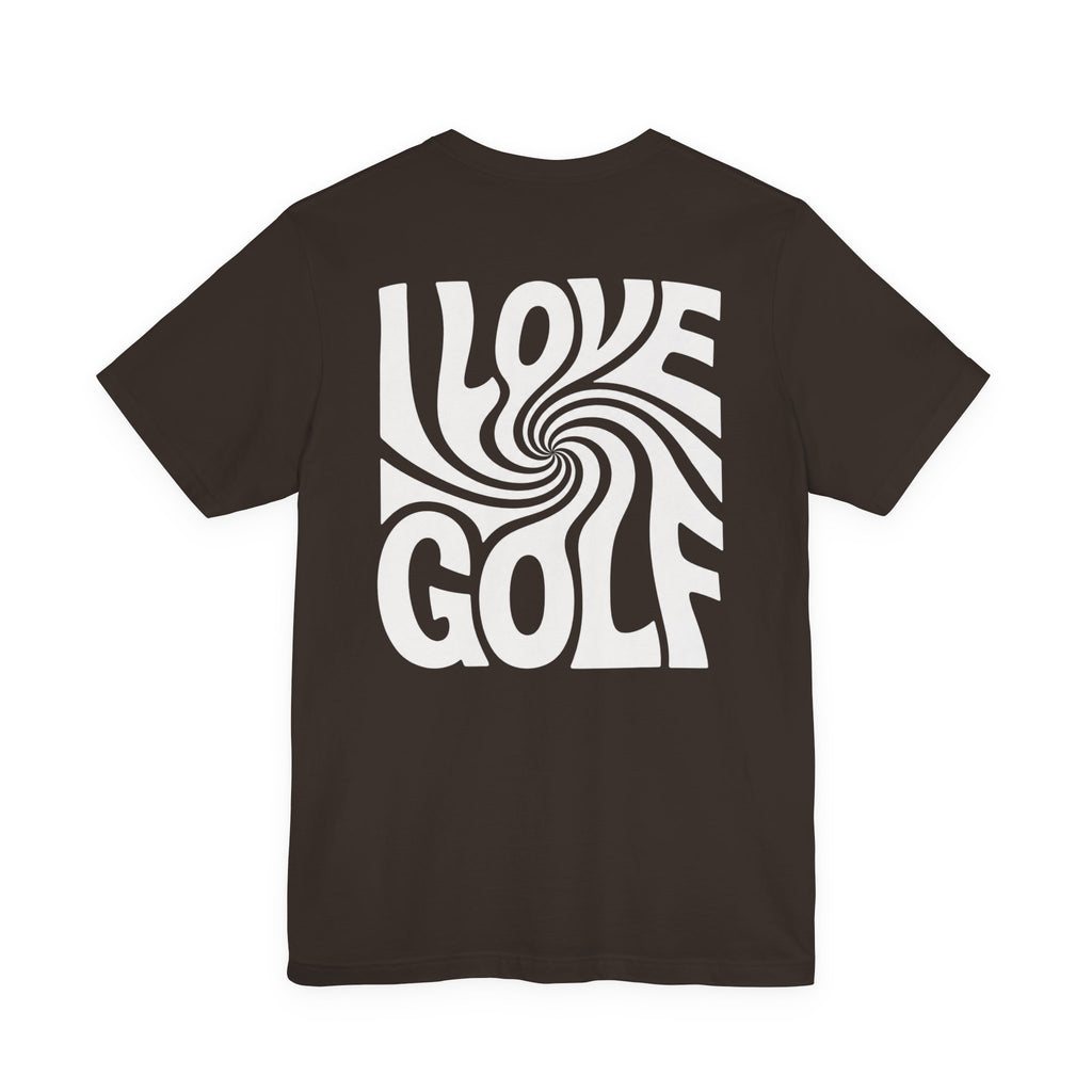 "I Love Golf" Golf Tee