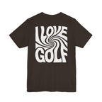 "I Love Golf" Golf Tee