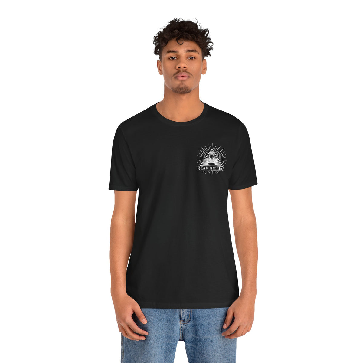 "Read The Line" Chest Tee
