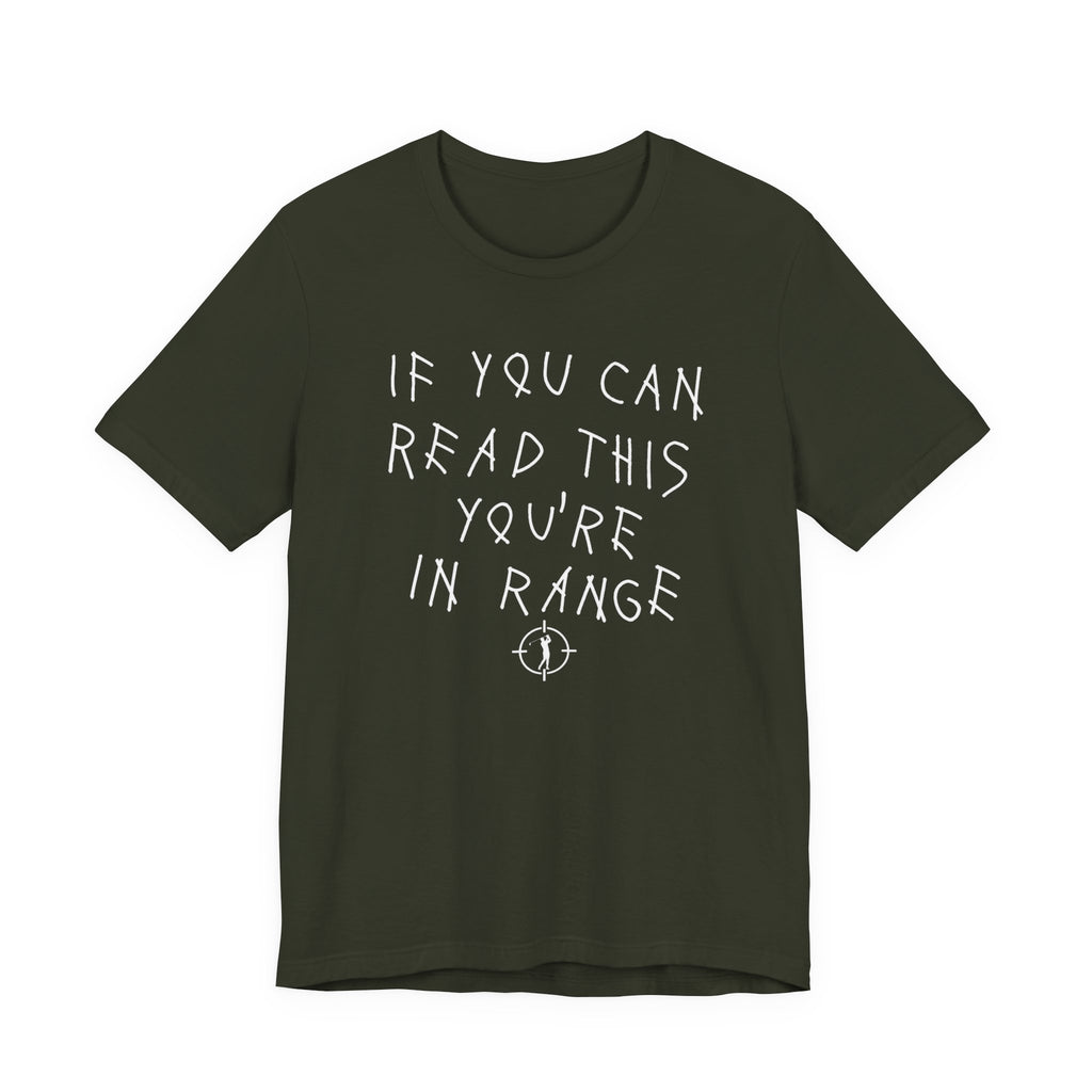 "In Range" Golf Tee