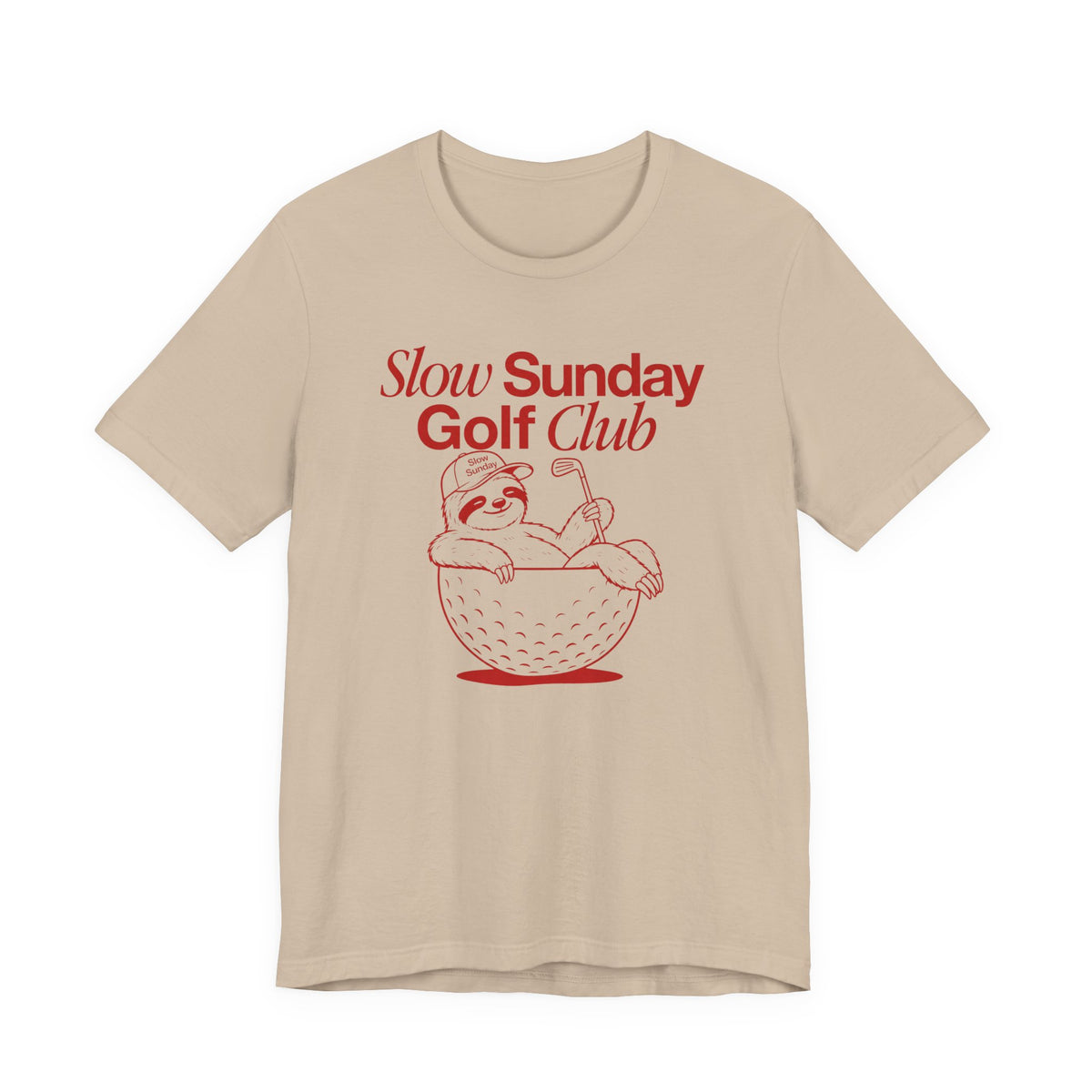 "Slow Sunday Golf" Club Tee