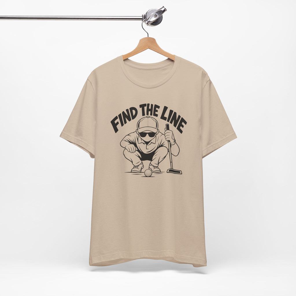 "Find The Line" Golf Tee