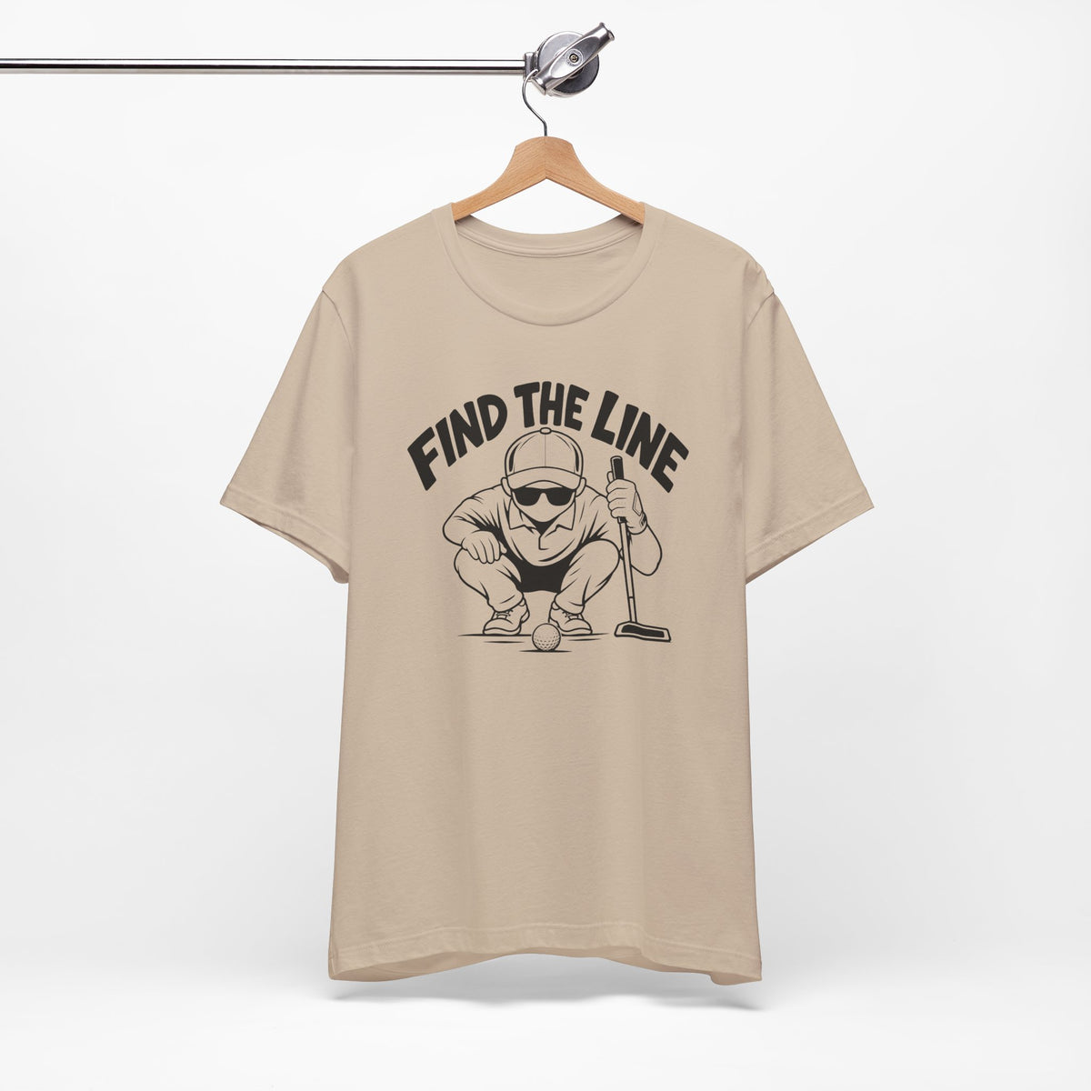 "Find The Line" Golf Tee