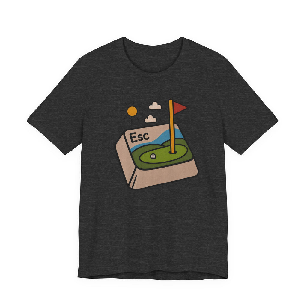 The "Golf Escape Button" Tee
