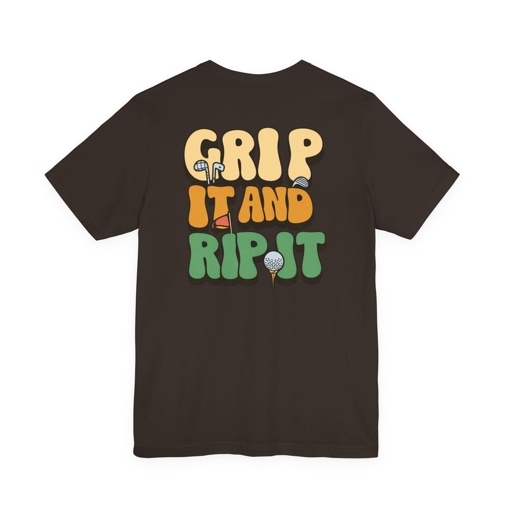 "Grip and Rip It Golfer" Tee