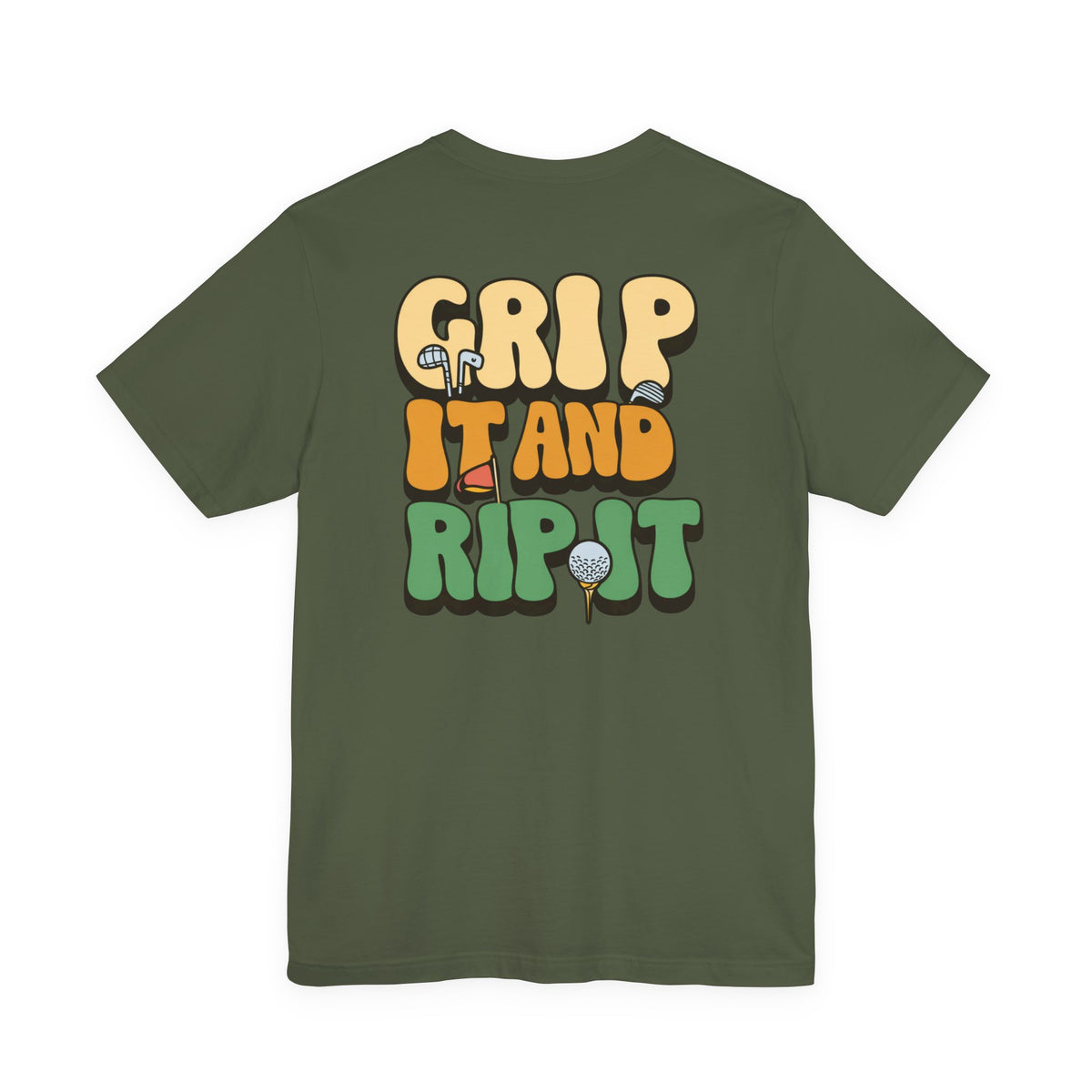 "Grip and Rip It Golfer" Tee