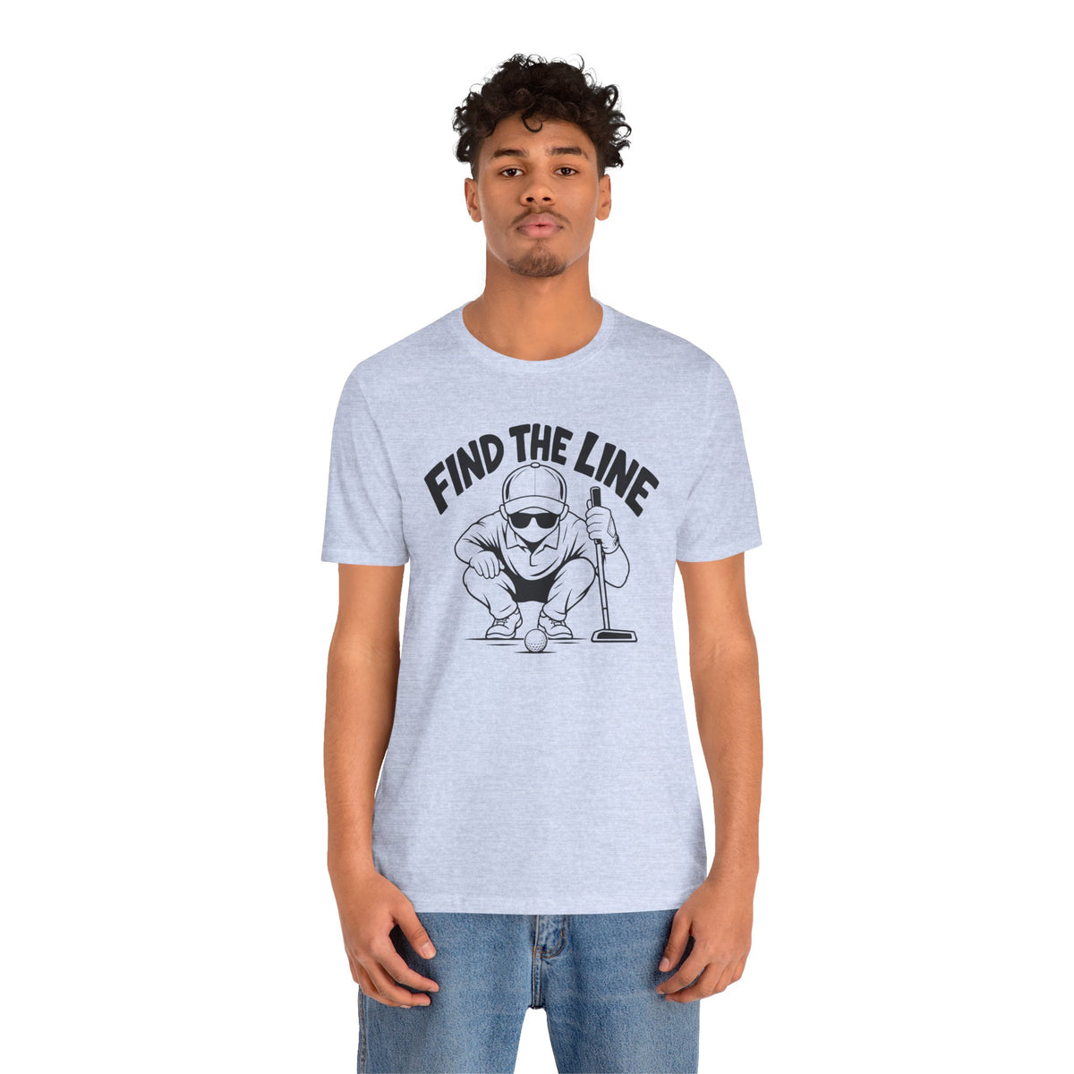 "Find The Line" Golf Tee